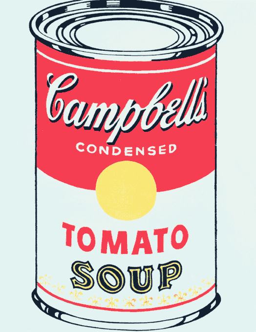 Andy Warhol, Puszki z zupą firmy Campbell
